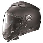 Nolan N44 Open Face/Full Face Helmet - flat black SMALL