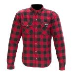 Merlin Axe Checkered Shirt - red