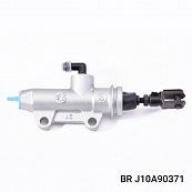 Rear brake master cylinder PS13 - silver - end inlet - with fork plunger