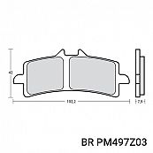 Brembo Z03 brake pads (M497Z03) - Track Road