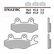 Brembo Ninja 250-400 race brake pads  - Track Road