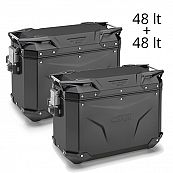 Givi Trekker Outback EVO 48 lt Cam-Side Cases Black (pair)