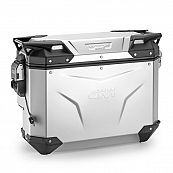 Givi Trekker Outback Evo Smart Contoured 33 lt Cam-Side Cases Silver Anodized