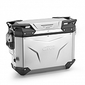 Givi Trekker Outback Evo Smart Contoured 33 lt Cam-Side Cases Silver Natural