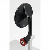 MG Biketech handlebar end mirror - Vespa red (round)