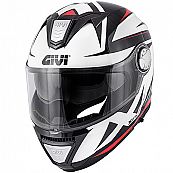 Givi HX23 Modular Flip Face Helmet - black/red