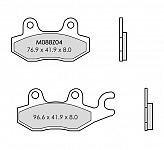 Brembo Z04 brake pads - 96.6 x 41.9 x 8.0 / 76.9 x 41.9 x 8