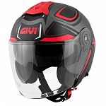 Givi X22 scooter helmet - red/grey