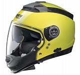Nolan N44 Open Face/Full Face Helmet - yellow (size Small)