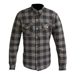 Merlin Axe Checkered Shirt - grey