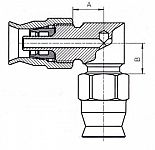 B & H Standard - Hose junction 90 deg.
