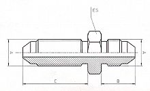B & H Standard - Male bulkhead