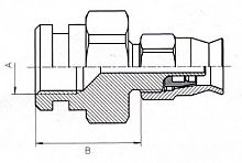 B & H Standard - Fixed female concave seat (clip fixing)