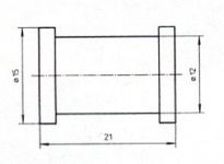 B & H Standard - Grommet 21 mm - rubber