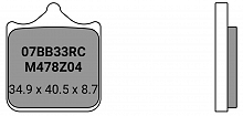 Brembo Z04 brake pads - 34.9 x 40.5 x 8.7