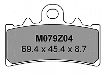 Brembo Z04 brake pads - 69.4 x 45.4 x 8.7