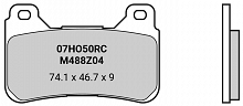 Brembo Z04 brake pads - 74.1 x 46.7 x 9