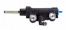 Rear brake master cylinder PS12 - black - end inlet