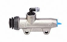 Rear brake master cylinder PS13 - silver - end inlet