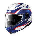 Nolan N100-5 PLUS N-Com Flip Face Helmet - blue/white