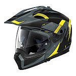 Nolan N70-2 X Adventure Helmet - black/ grey / yellow