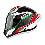 Nolan Xseries X-804 RS Ultra Carbon Full Face Helmet - white/red/green