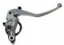 Front Radial  brake master cylinder PR18 - remote reservoir - silver