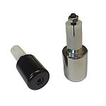 Buzzetti Bar End Weight - Black or chrome - Diam. 17.5 - 210 gm