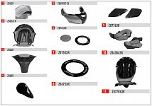 Givi X.08 spare parts