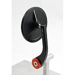 MG Biketech handlebar end mirror - Triumph orange (round)