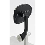 MG Biketech handlebar end mirror - Triumph silver (shield)