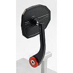 MG Biketech handlebar end mirror - Yamaha orange (shield)