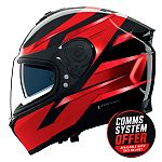 Nolan N80-8 Full Face Helmet - Fervo red/black