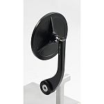 MG Biketec handlebar end mirror - Universal black (round)