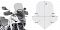 SCREEN HONDA CB 500 X '19-'23 SMOKED 46x45cm (3cm TALLER) Image
