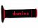 MX/E GRIPS KNURL/WAFFLE 120/123mm BLACK/RED CLOSED Image