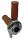 THROTTLE RALLY 1 CABLE CHROME W. BROWN GRIPS 2.9 DEG./mm MAX 25 mm Image