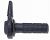 BLACK PAINTED ALU THROTTLE/GRIPS ONE CABLE 2.3D./mm 46mm MAX. Image