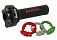 RACE THROTTLE/GRIPS ALU BLACK 3 STROKE RINGS XM2 2 CABLE DESMO Image