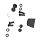 MONOKEY SUPPORT KIT MUSHROOM HOOKS-PYRAMID-FASTENERS-SPACERS Image