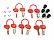 STANDARD LOCK SET x5 LOCKS (RED HANDLE - 2mm) Image