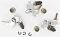 STANDARD LOCK SET x3 LOCKS (SILVER HANDLE - 2.5mm) Image