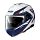** HELMET N1005 PLUS MILESTONE WHITE/BLUE/RED XXL - SALE Image