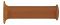 CAFE RACER GRIPS NATURAL BROWN CLOSED END Image
