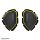 SPIDI RACING KNEE SLIDER BLACK/FLURO YELLOW Image