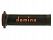 RACE GRIPS KNURL 120/125mm BLACK/ORANGE OPEN Image