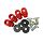 KIT OF RED PLASTIC EYELETS FOR ELASTIC NET HOOKS - NLA Image