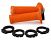 DOMINO D-LOCK LOCK-ON GRIPS WITH THROTTLE CAMS TWIN PULLEY ORANGE Image