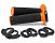 DOMINO D-LOCK LOCK-ON GRIPS WITH THROTTLE CAMS MULTI BLACK/ORANGE Image