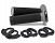 DOMINO D-LOCK LOCK-ON GRIPS WITH THROTTLE CAMS MULTI BLACK/GREY Image
